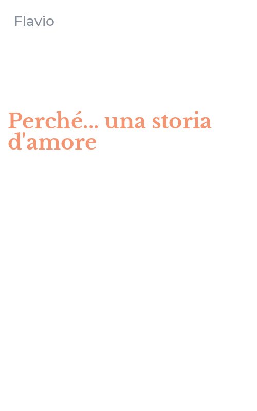 Perché... una storia d'amore