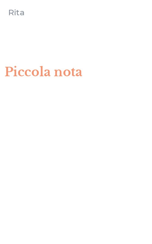 Piccola nota