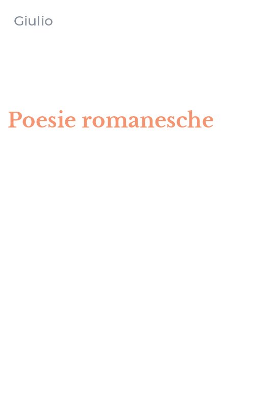 Poesie romanesche