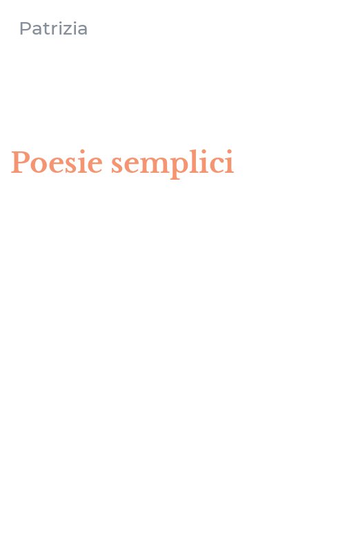 Poesie semplici