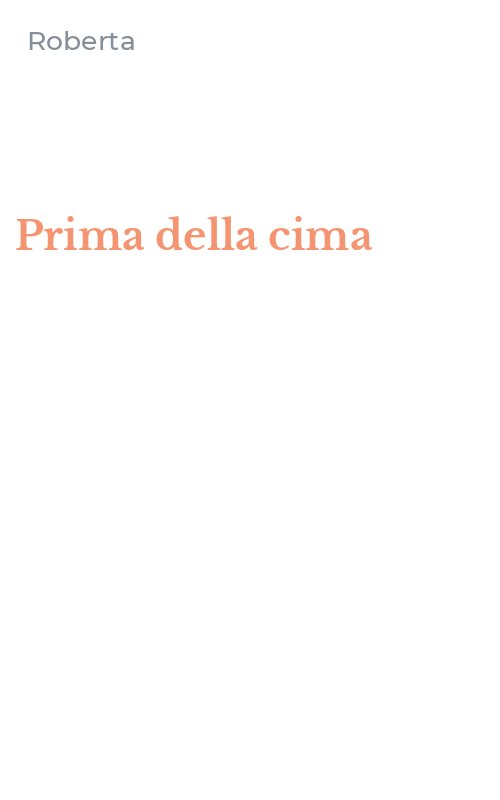 Prima della cima