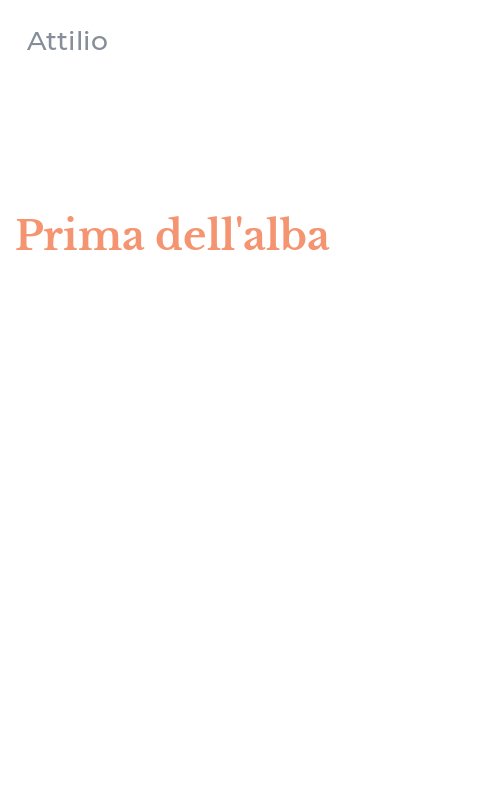 Prima dell'alba