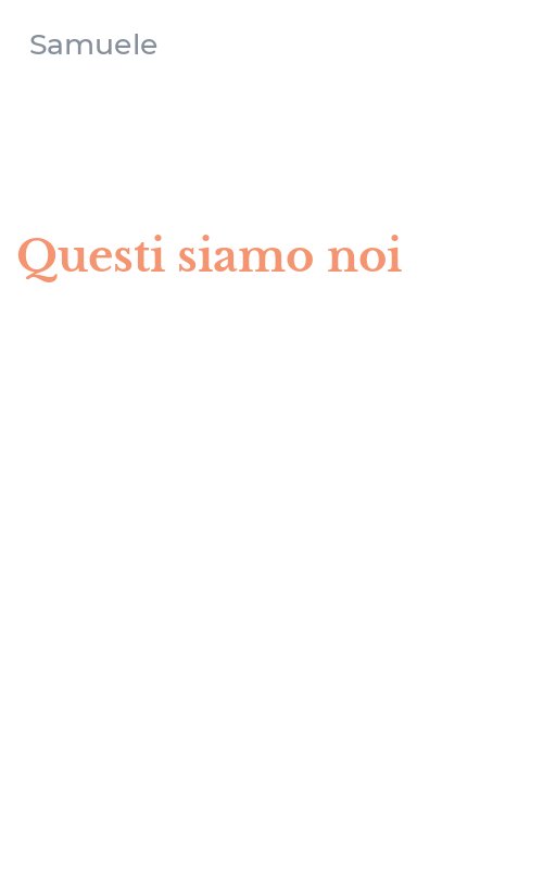 Questi siamo noi
