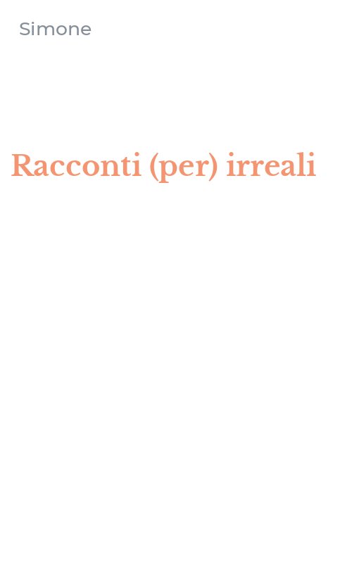 Racconti (per) irreali
