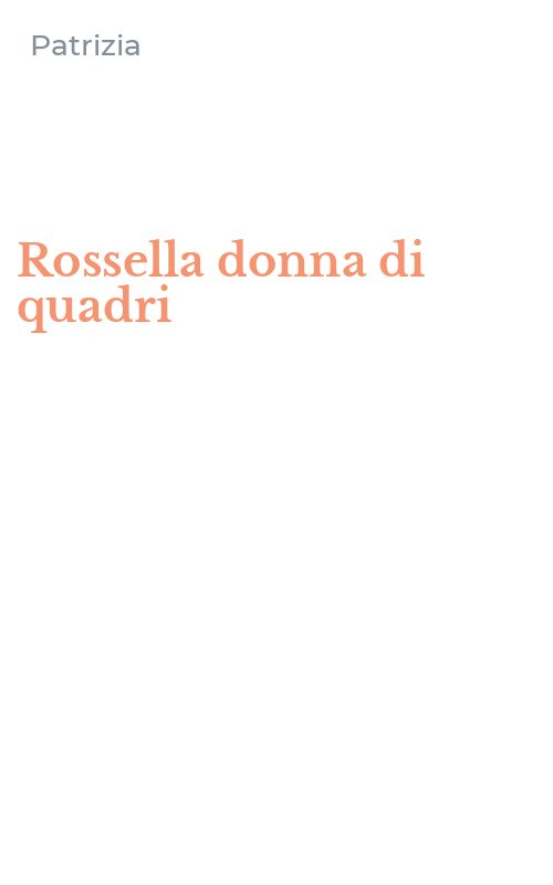 Rossella donna di quadri
