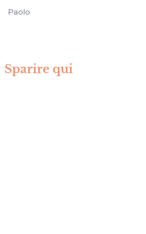 Sparire qui
