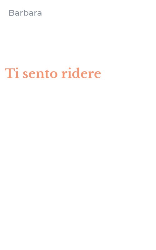 Ti sento ridere