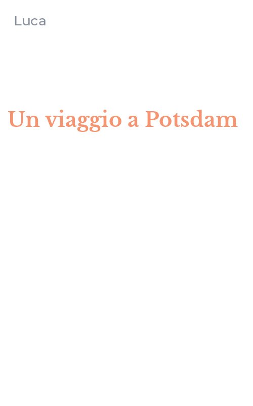 Un viaggio a Potsdam