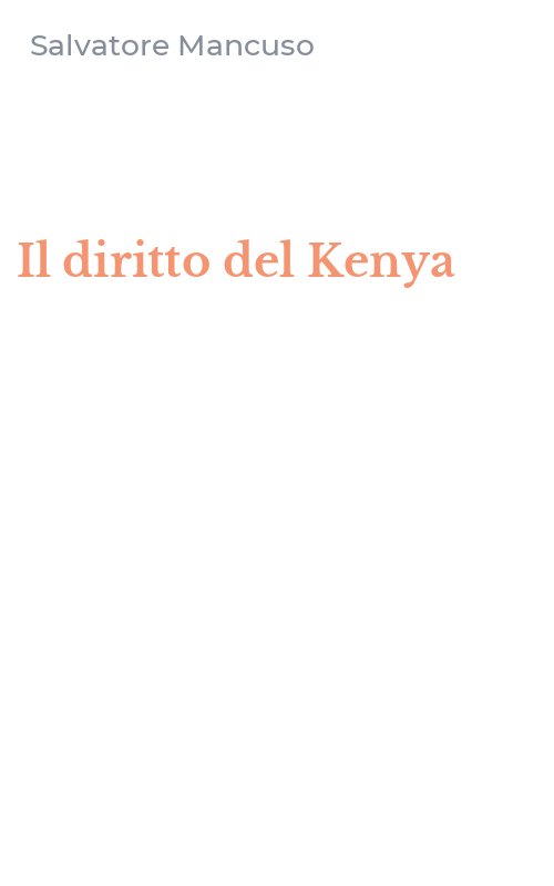 Il diritto del Kenya