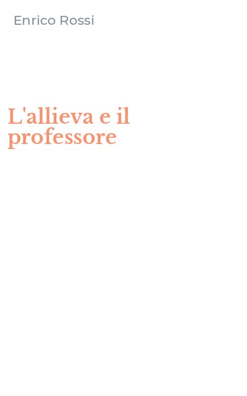 L'allieva e il professore
