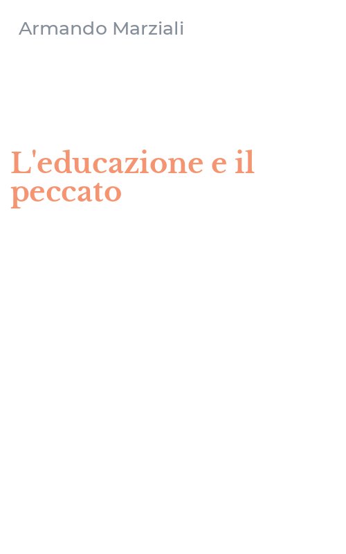 L'educazione e il peccato