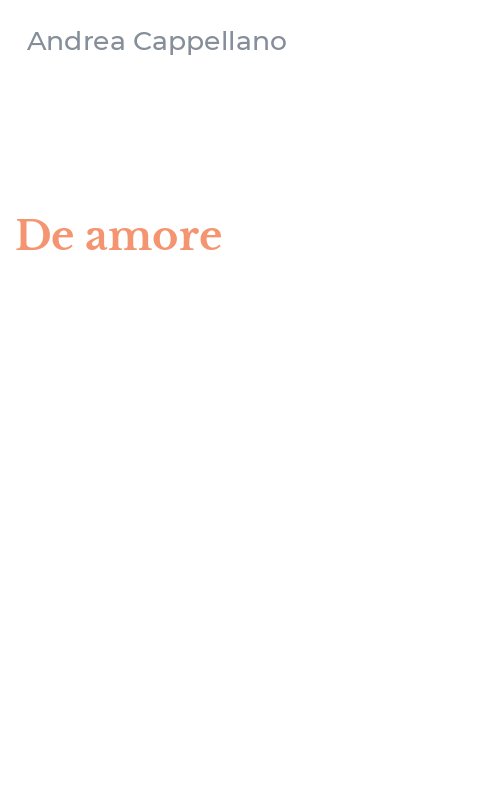 De amore