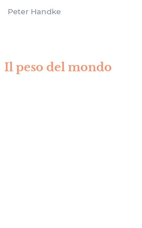 Il peso del mondo