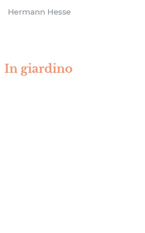 In giardino