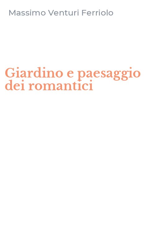 Giardino e paesaggio dei romantici