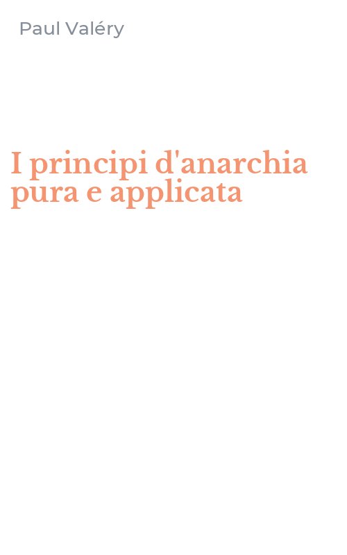 I principi d'anarchia pura e applicata
