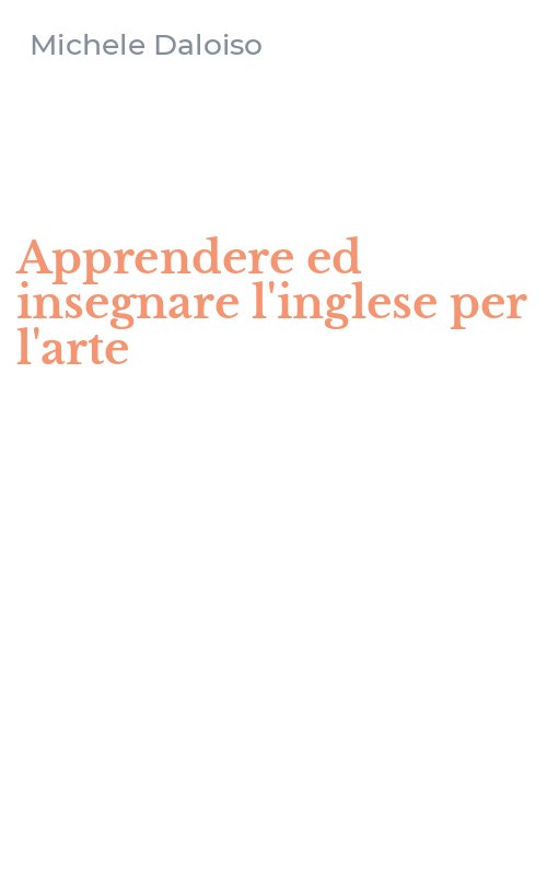 Apprendere ed insegnare l'inglese per l'arte