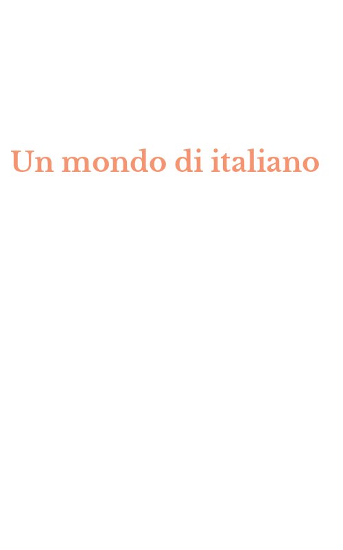 Un mondo di italiano