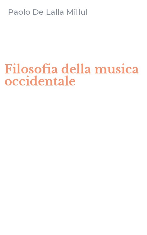 Filosofia della musica occidentale