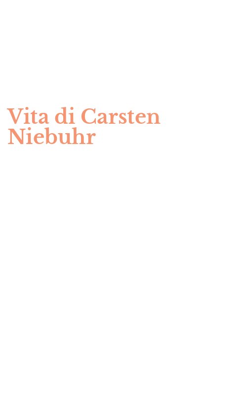 Vita di Carsten Niebuhr