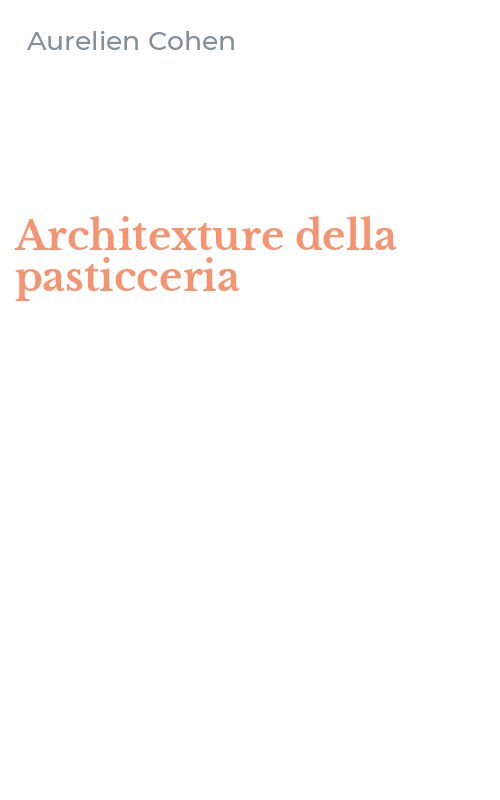 Architexture della pasticceria