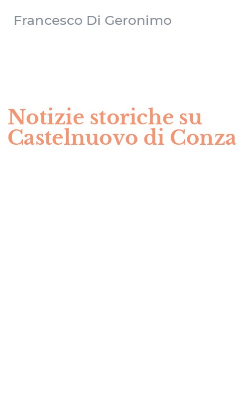Notizie storiche su Castelnuovo di Conza