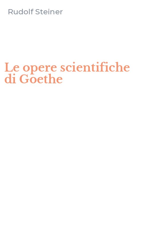 Le opere scientifiche di Goethe