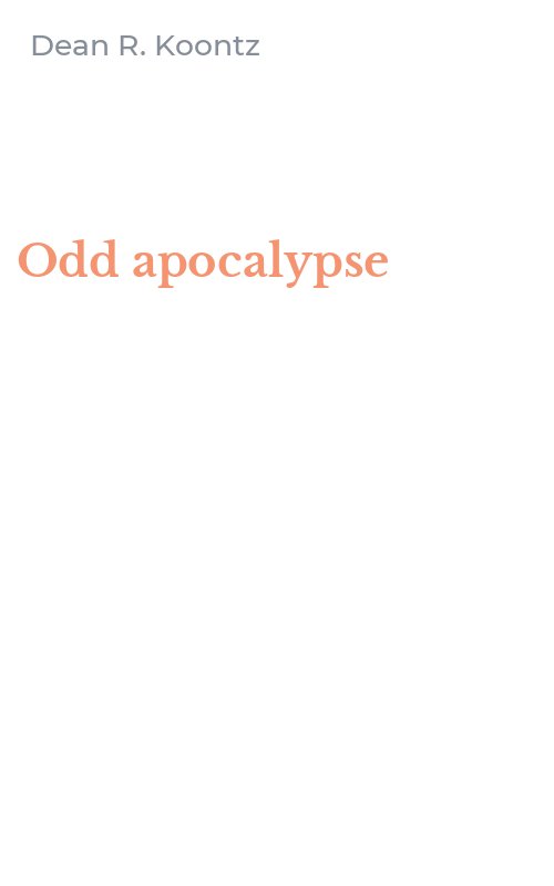 Odd apocalypse