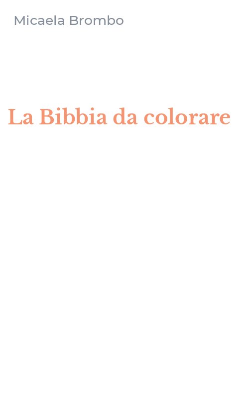 La Bibbia da colorare