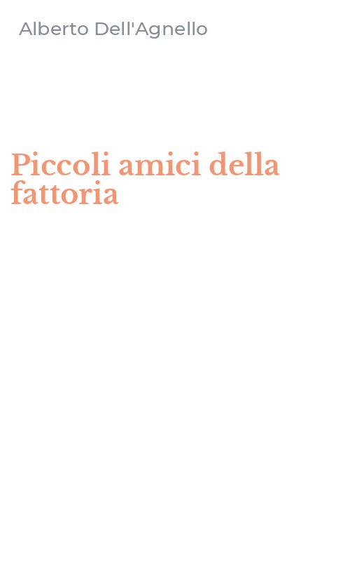 Piccoli amici della fattoria