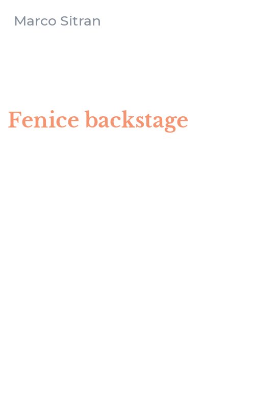 Fenice backstage