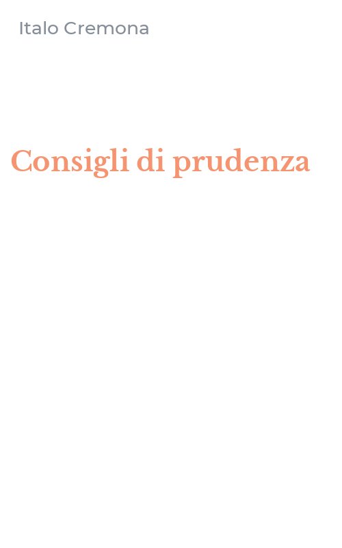 Consigli di prudenza