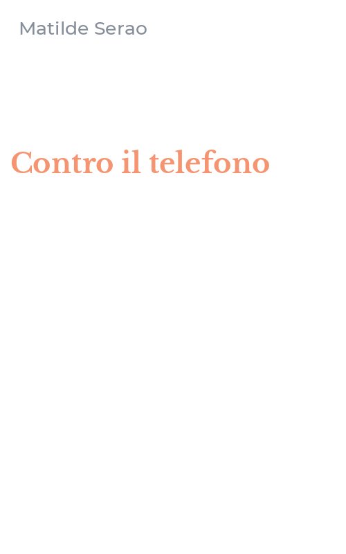 Contro il telefono