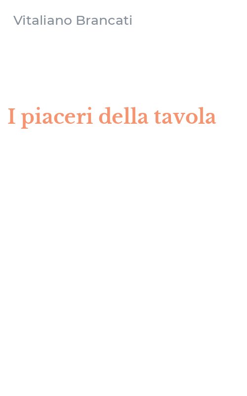 I piaceri della tavola