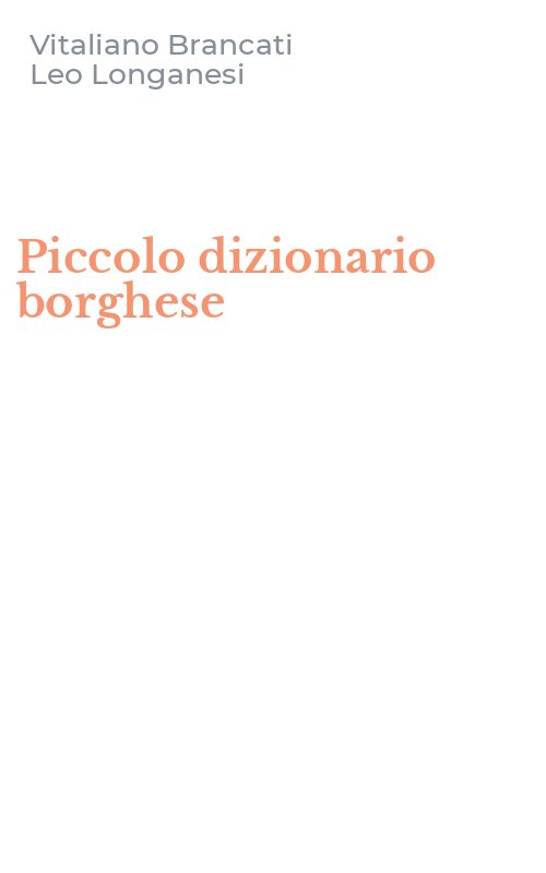 Piccolo dizionario borghese