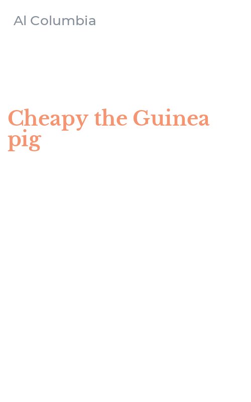 Cheapy the Guinea pig