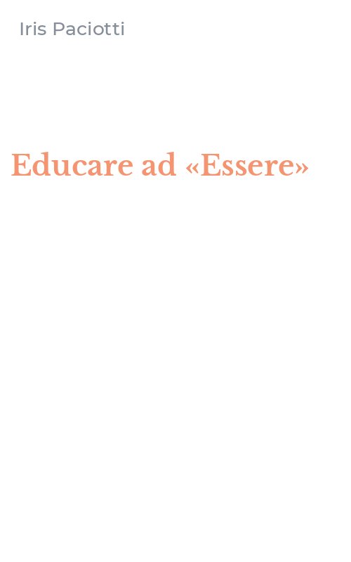 Educare ad «Essere»