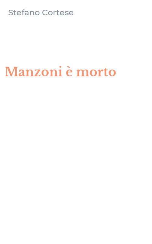 Manzoni è morto