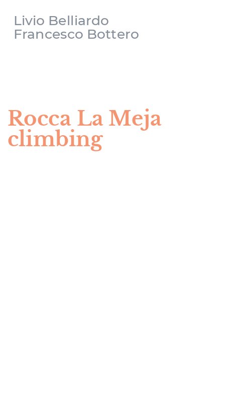 Rocca La Meja climbing