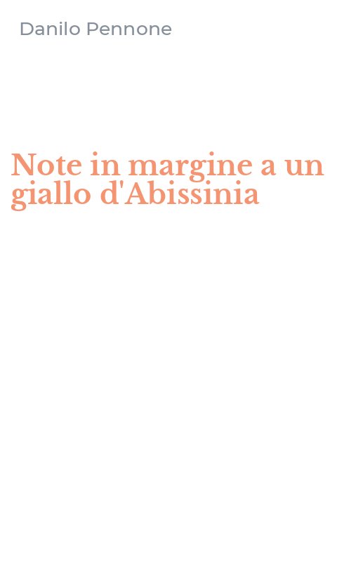 Note in margine a un giallo d'Abissinia