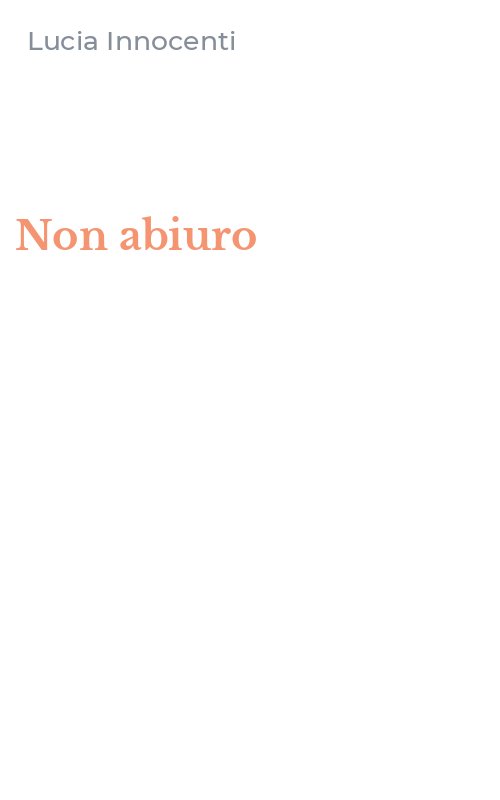 Non abiuro