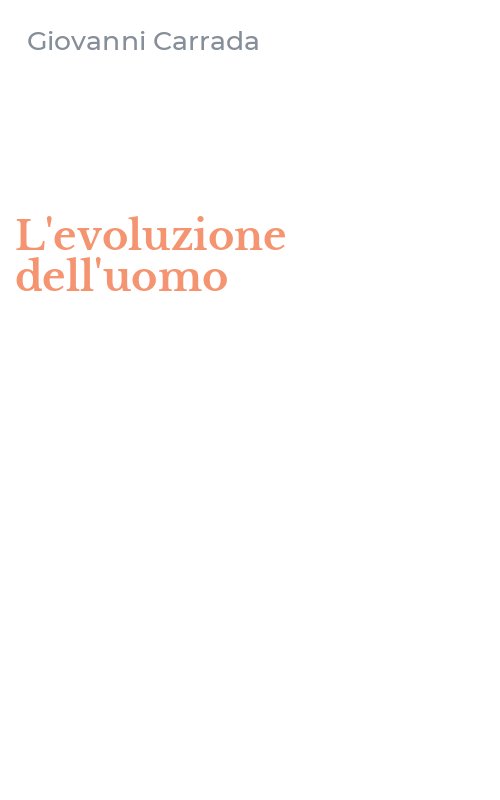 L'evoluzione dell'uomo