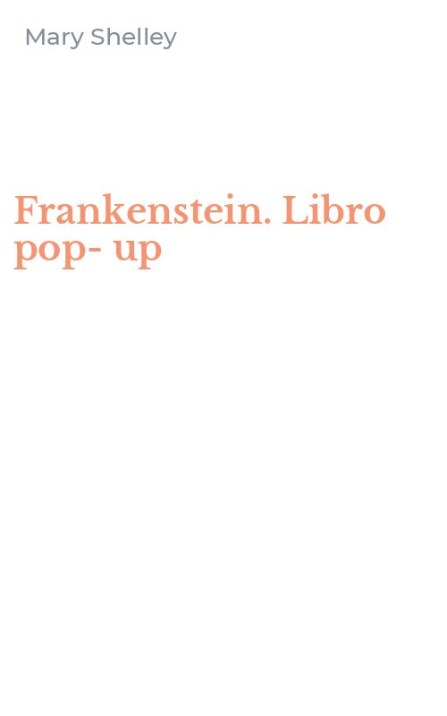 Frankenstein. Libro pop-up