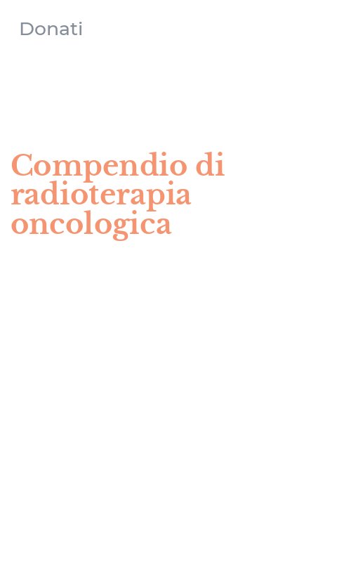 Compendio di radioterapia oncologica