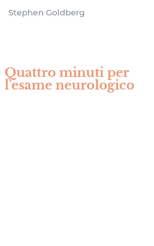 Quattro minuti per l'esame neurologico