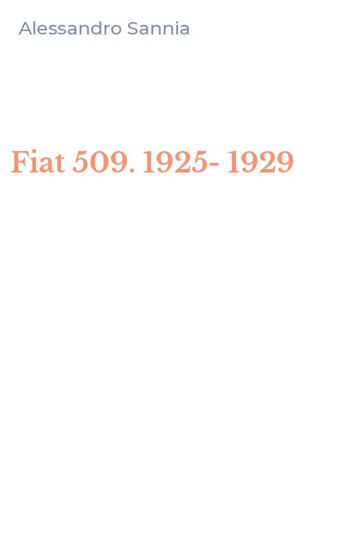 Fiat 509. 1925-1929