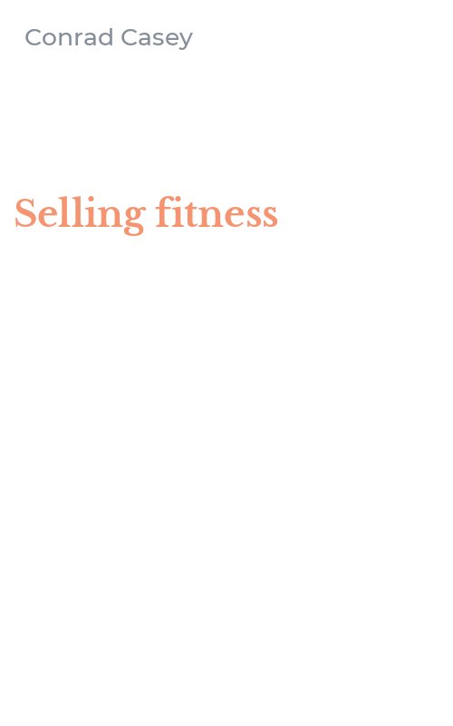 Selling fitness