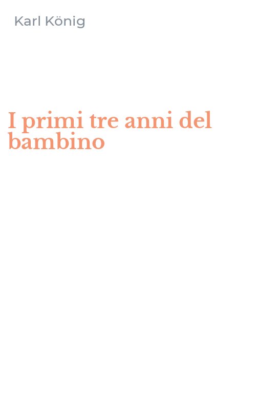 I primi tre anni del bambino