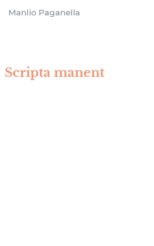 Scripta manent
