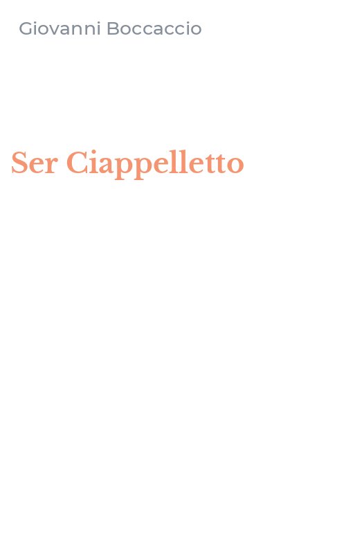 Ser Ciappelletto